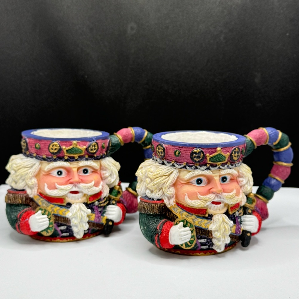 Pair Of Vintage 1997 Joelson Industries - Nutcracker Mugs